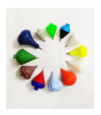 Shopping Stall ™ 12 Different Size , Color and Designs Games Plastic Spinning Lattu,TOP Bhavara with Thread 12 PCs (B0CMJ9NKWX) Amazon Price History, Amazon Price Tracker