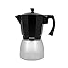 Bidasoa TRIBECA - Cafetera Aluminio negra y gris 12 Tazas 7605014
