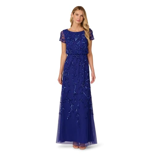 Image of Adrianna Papell Embellished Mikado Gown