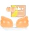 Niidor Adhesive Bra Strapless Sticky Invisible Push up Silicone Bra for Backless Dress with 2PCs Silicone Nipple Covers Nude (B Cup)