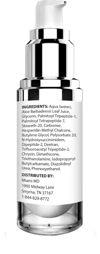 Miamimd Intensive Eye Repair Serum Under Eye Treatment & Anti-Aging Cream For Crow’s Feet, Anti Wrinkle, Eye Bags - All Skin Types - Day & Night - Paraben Free, Cruelty Free, Fragrance Free - 15 Ml #TOP2