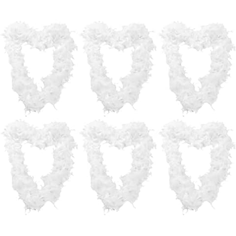 6 X Feather Boa 80g Thick Hen Night Accessory Cover