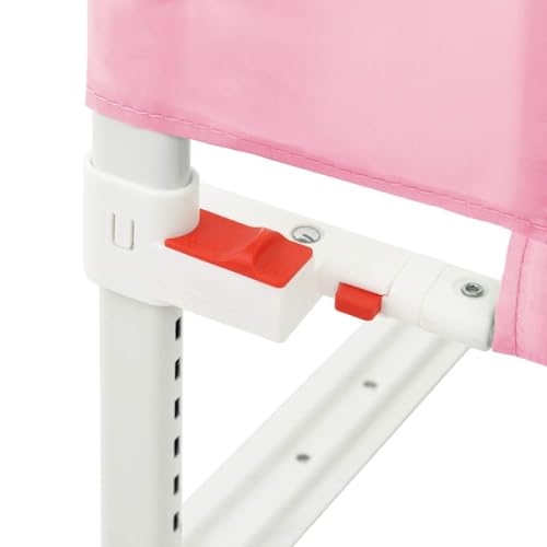 Riel de seguridad cuna bebé y protección de cama infantil rosa 90x25 cm 7