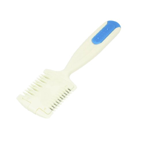uxcell Plastic Precision Blades Hair Fringes Bangs Trimmer Cutter Razor Beige Blue