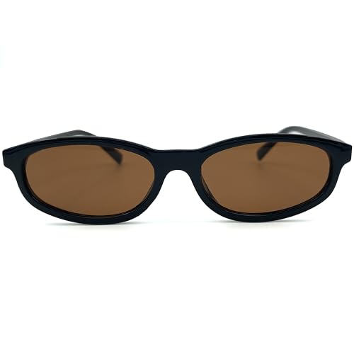 Kursan Oval Sunglasses for Women Men Fashion 90s Style Small Narrow Face Sun Glasses