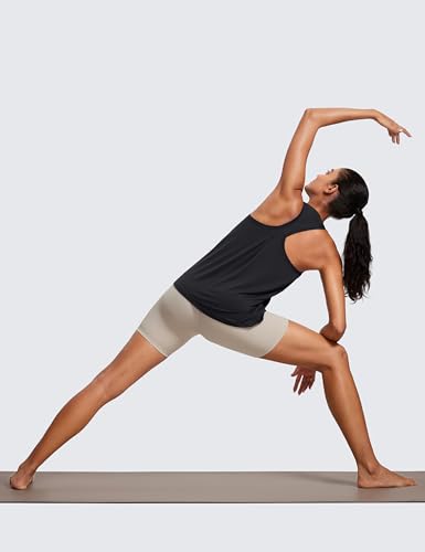 CRZ YOGA Womens Racerback Yoga Tank Tops High Crewneck Soft Casual Workout Sleeveless Flowy Shirts3