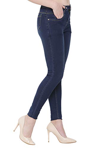 Image of Nifty Women's Denim Stretchable Slim Fit Color Jeans