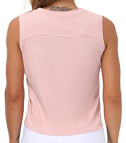 Image of THE GYM PEOPLE Women's Workout Tops in Ice Silk Quick Dry Sleeveless