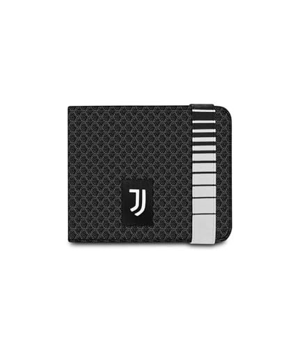 Portefeuille élastique Juventus Seven à bouton magnétique et grand compartiment
