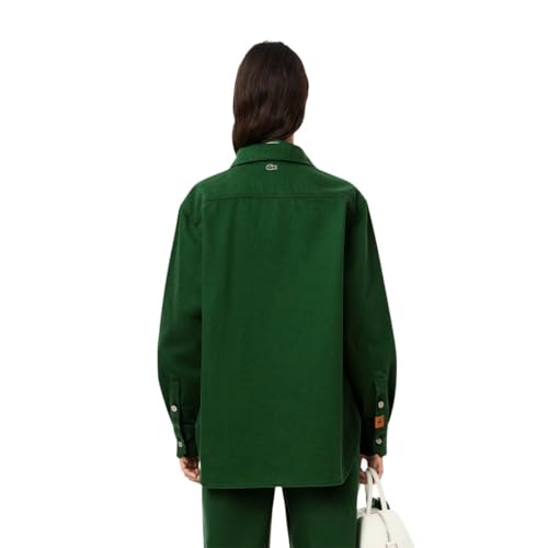 Lacoste Women's Relaxed Fit Denim Overshirt3