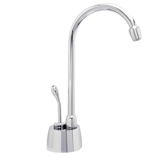 Image of Westbrass A271H-26 Velosah 9 inch 1-Handle Hot Water Dispenser Faucet with Thermostatic Hot Water Tank, Polished Chrome