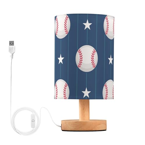Vozoza Sport Baseball LED Table Lamp with USB Port Rechargeable