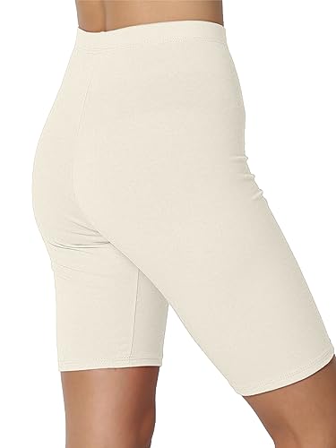 Image of KYDA Women's Anti Bacterial Cycling Shorts, Under Skirt Biker Shorts, High Waist Stretchable Yoga Shorts & Gym Workout Skin Fit Shorties