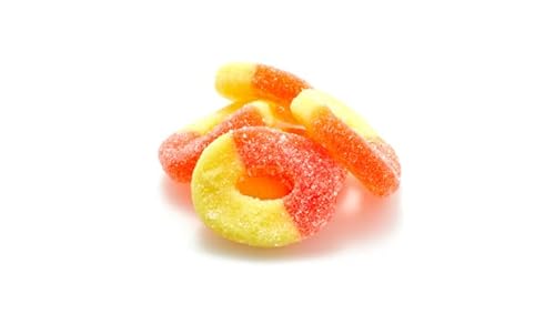 Yupik Ring O's Gummies, Sour Peach, 2.2 Lb, Chewy Candy #TOP3