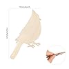 15 Pack 6 Inch Wood Cardinal Bird Cutouts Unfinished Wood Cardinal Bird Crafts Wooden Cardinal Bird Hanging Ornaments DIY Cardinal Bird Craft Gift Tags for Home Party Decoration #1