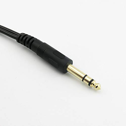 Cable de audio jack 6.35mm macho a doble 3.5mm hembra 30cm miniatura 5