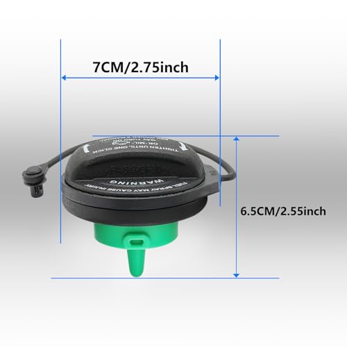 Image of Gas Cap Fuel Cap 5C0201550T for Volkswagen VW Jetta GTI Golf R SportWagen Alltrack Tiguan Audi A4 A5 A8 Quattro S4 S5 S8 Q5 RS5 SQ5 Allroad Fuel Tank Cap