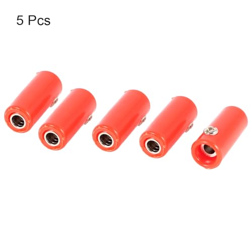 uxcell 5 piezas conector banana hembra 4mm miniatura 2