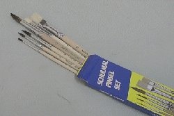 Schulpinsel Set Im Karton – 6 Pinsel Inkl. Haarpinsel Nr. 2,4,6,10 Und Borstenpinsel Nr. 8,12