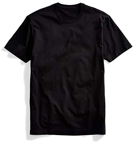 Kit com 5 Camisetas Básicas Masculina T-shirt Algodão Preto Tee (G)