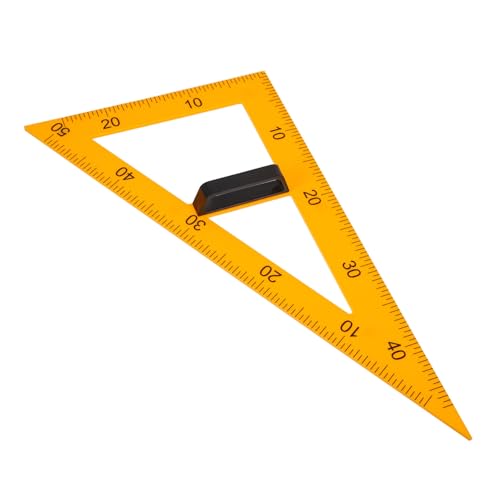Regla triangular magnética de plástico resistente con ángulos de 45 y 60 grados 2