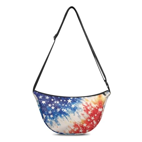 Women Trendy Crossbody Bag Men Lightweight Sling Crescent Purses with Adjustable Strap Fanny Packs Casual Handbag