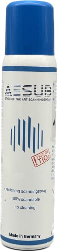 AESUB Blue 3D Spray de numérisation pour scanner 3D – 100 ml Spray de numérisation professionnel, auto-volatilisant et sans pigments, épaisseur de couche...