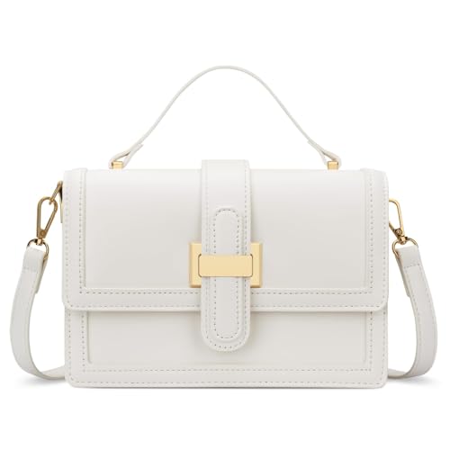 kkxiu crossbody bags for women - top handle purses for lady leather handbags shoulder clutch with adjustable shoulder strap