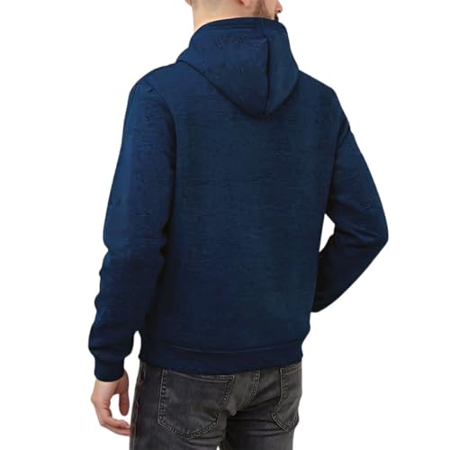 Hoodies For Men Pullover Solid Color Sweatshirts Big And Tall Winter Drawstring Tops Cozy Sweatshirts With Pocket2