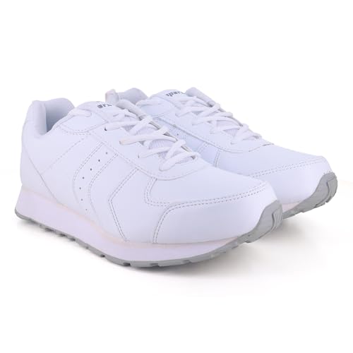 Image of SPARX Mens SM 9019 | Enhanced Durability & Soft Cushion | White Running Shoe - 10 UK (SM 9019)