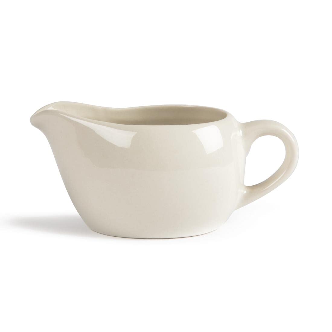 6 x Ivory salsa barche 160 ml 155,9 gram Porcelain gravy Dish secchio per arrosto