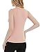 Nursing Tank Tops for Breastfeeding Sleeveless Breastfeeding Shirts Henley Summer Nursing Clothes Dusty Pink S