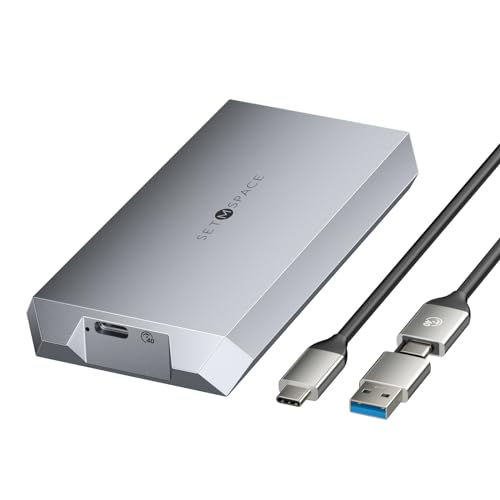 Caja externa NVME M.2 SSD 40 Gbps Aluminio miniatura 1