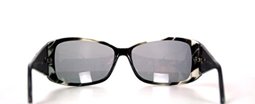 Dzino Sunglasses for women oversized | Silver roses with Swarovski crystals