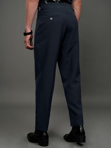 Image of Highlander Men Men's Gurkha Trouser Pants| High Waist| Carrot Fit| Ankle Length| Stylish Trousers for Men| Men Trousers | Trousers for Man | Pants for Man