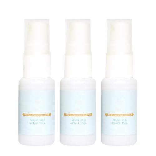 3 Flaschen Pflasterentferner Spray Klebereste Entferner Pflasterspray Wird zum Entfernen von Klebstoffen wie Verbänden Latex Gaze usw Verwendet Seidige Haptik, Schnelle Anwendung (45ml)