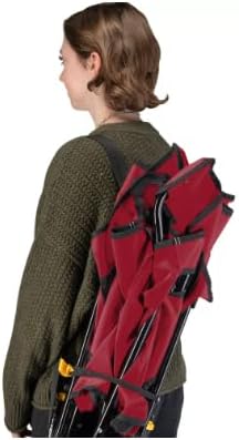 Generic Outdoor Rocker Camping Chair - Red/Black