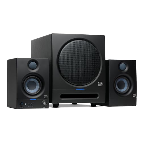 PreSonus Eris E3.5 BT, Monitor da Studio Multimediale con Bluetooth, Coppia, 3.5 ', 2 Vie, Alta Definizione Multimediale