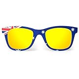Talla unica Skull Rider Australian Gafas, Azul, Talla única Unisex Adulto