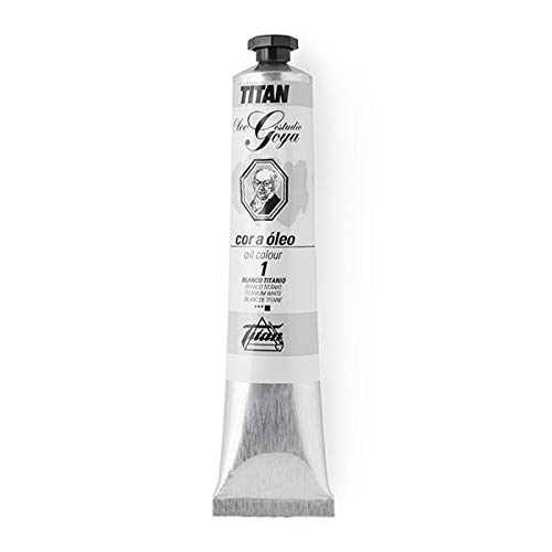 Colores Blancos Óleo Goya Titan - Tubo 10-60 mL, 1-Blanco Titanio