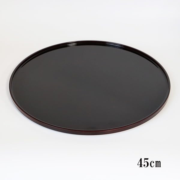 Amazon｜丸盆 トレー トレイ お盆 溜 36cm 39cm 42cm 45cm 日本製 お膳