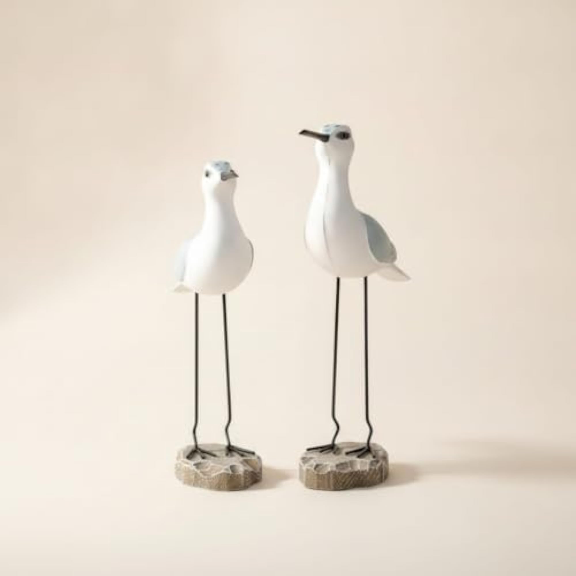 2 Pieces Tabletop Bird Figurine Sculptural Sculpture