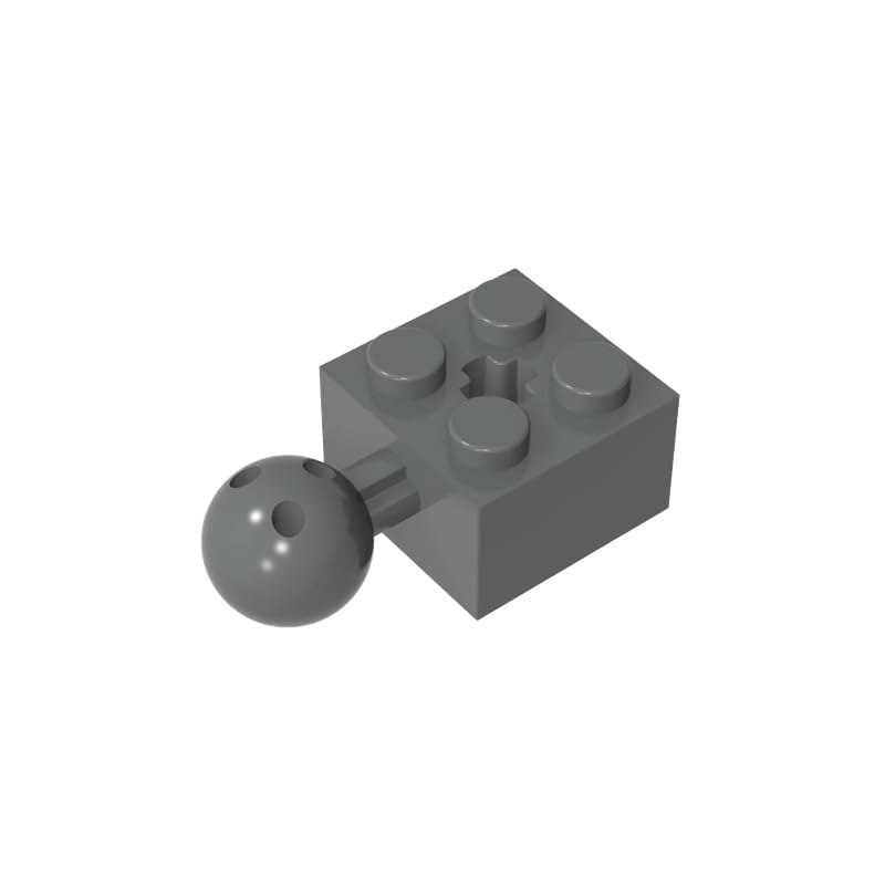 XYEIUGO 57909 Technic Brick Modified 2x2 with Ball and Axle Hole, 50 PCS — image 1