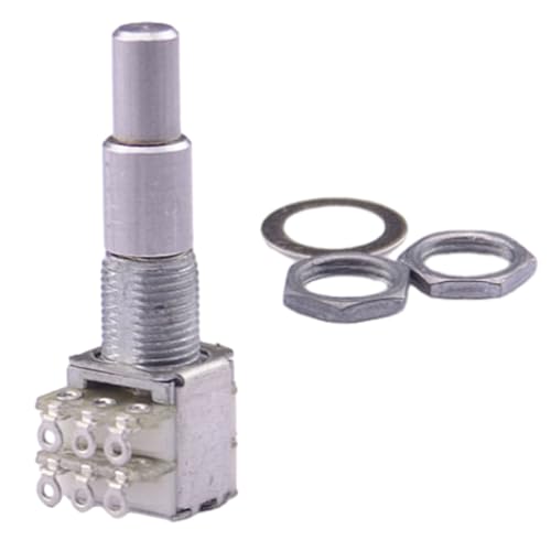 センターデンテントB5K/B10K/B50K/B100K/B250K/B500Kエレクトリックギターポテンショメーターを使用して、汎用性の高いスタッキングポテンショメータで楽器の音をカスタマイズする