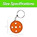 Pickleball Keychain – Mini Pickleball Ball Accessory for Players & Fans | Soft PVC, Durable & Lightweight | Bag Tag or Key Ring Gift | Flat Pickleball Key Chain for Pickleball Lovers