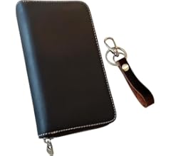 ブラウンレザー ペンケース Galen Leather/ガレンレザー】レザーラウンドジップ10本差しペン