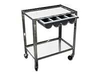 GiMa 27430 Edelstahl Chariot, 70 cm L x 50 cm W x 82 cm H