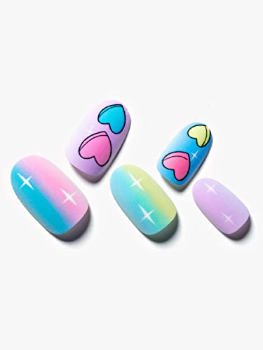 GLAMERMAID Press on Nails Short Oval Tinky Winky