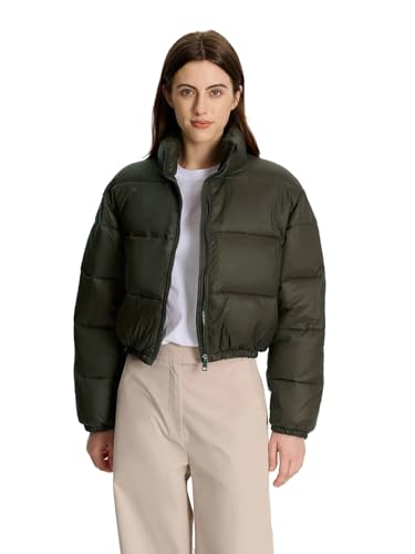Image of KOTTY Women Nylon Full Sleeve Solid Standard Length Puffer Jacket