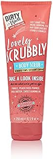 Dirty Works Lovely Scrubbly Shea Butter Body Scrub, Soft Exfoliating & Hydrating Skin Scrub, 250ml
